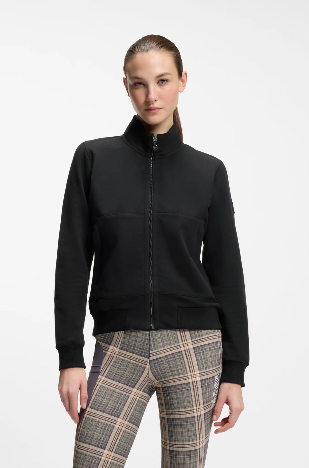 Black | Ally Training Sweater Cardigan, view 4