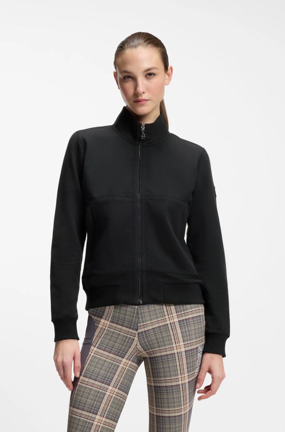 Black | Ally Training Sweater Cardigan, view 4