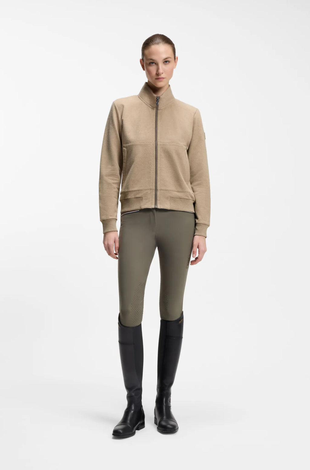 Walnut | Ally Training Sweater Cardigan, view 4