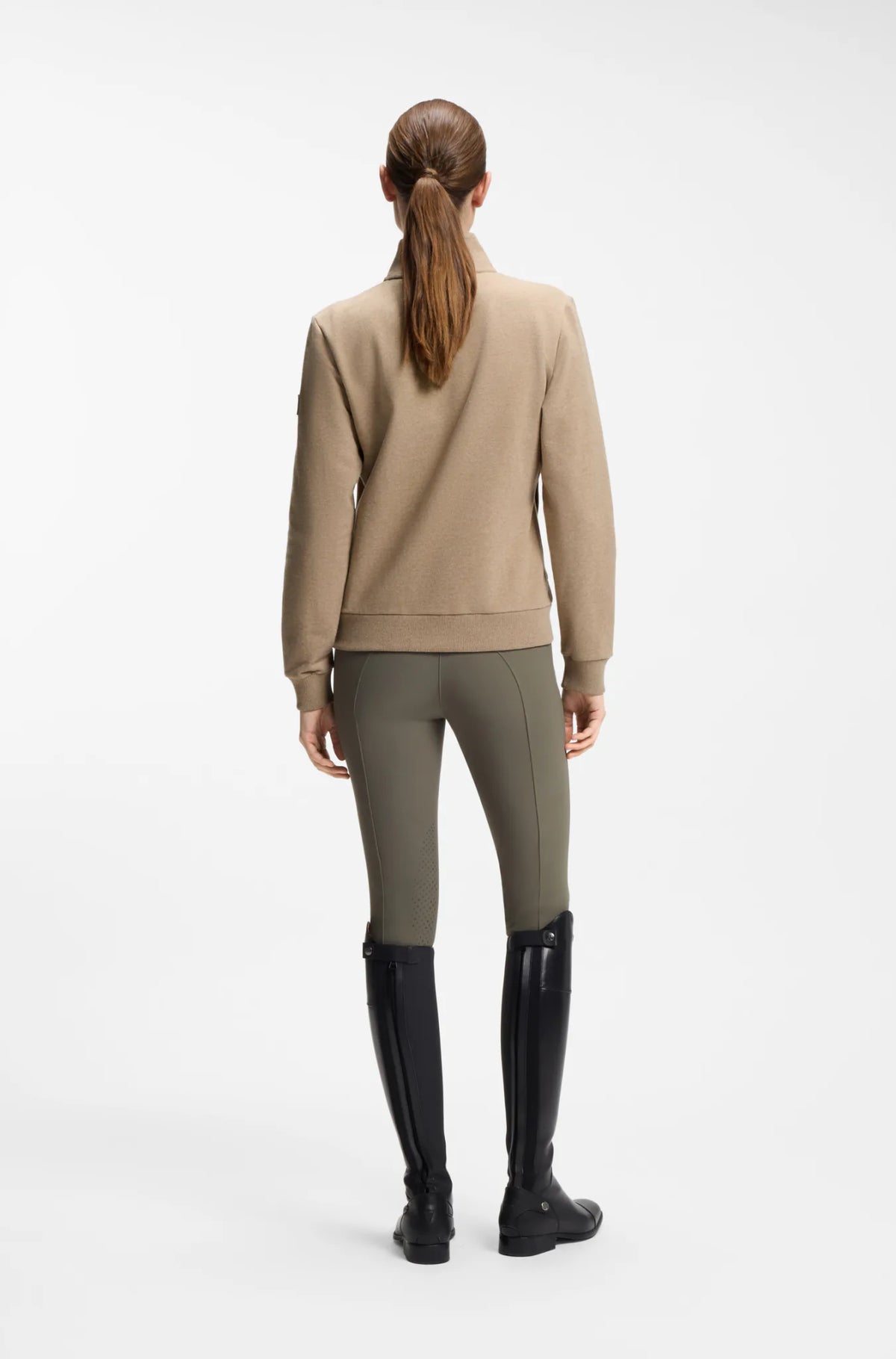 Walnut | Ally Training Sweater Cardigan, view 5