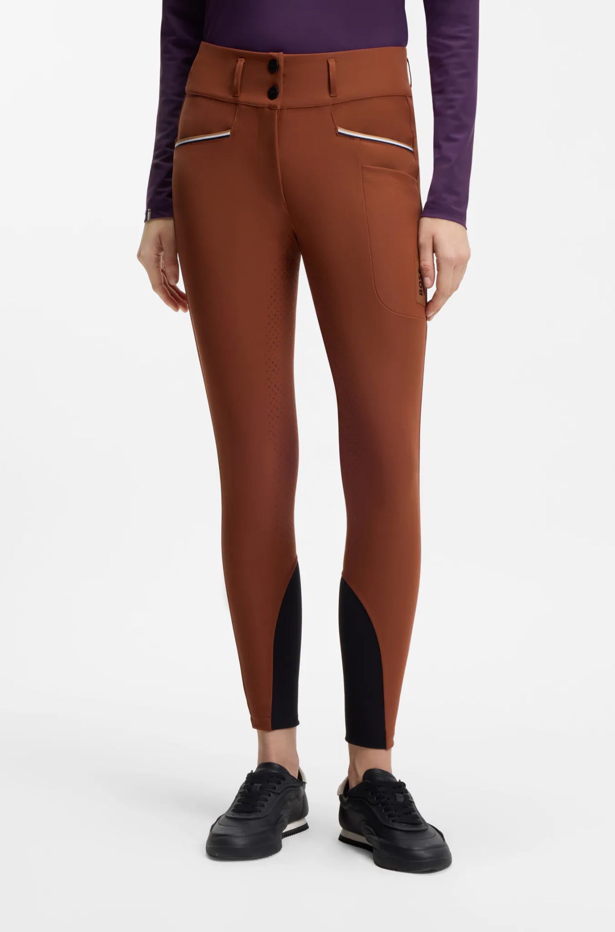 Tortoise | Hailey High Waist Full Grip Breeches, view 2