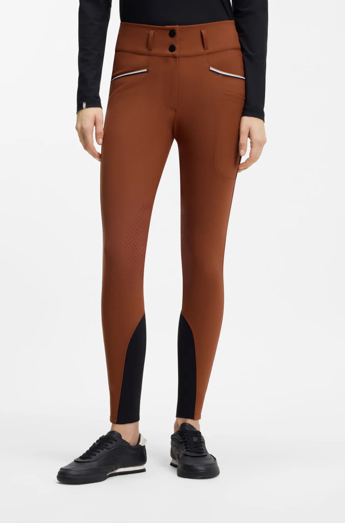 Tortoise | Hannah High Waist Knee Grip Breeches, view 2
