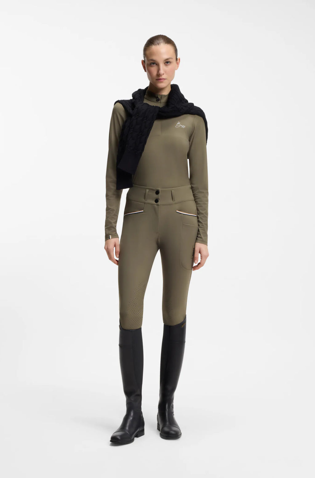 Tea Leaf | Hannah High Waist Knee Grip Breeches, view 2