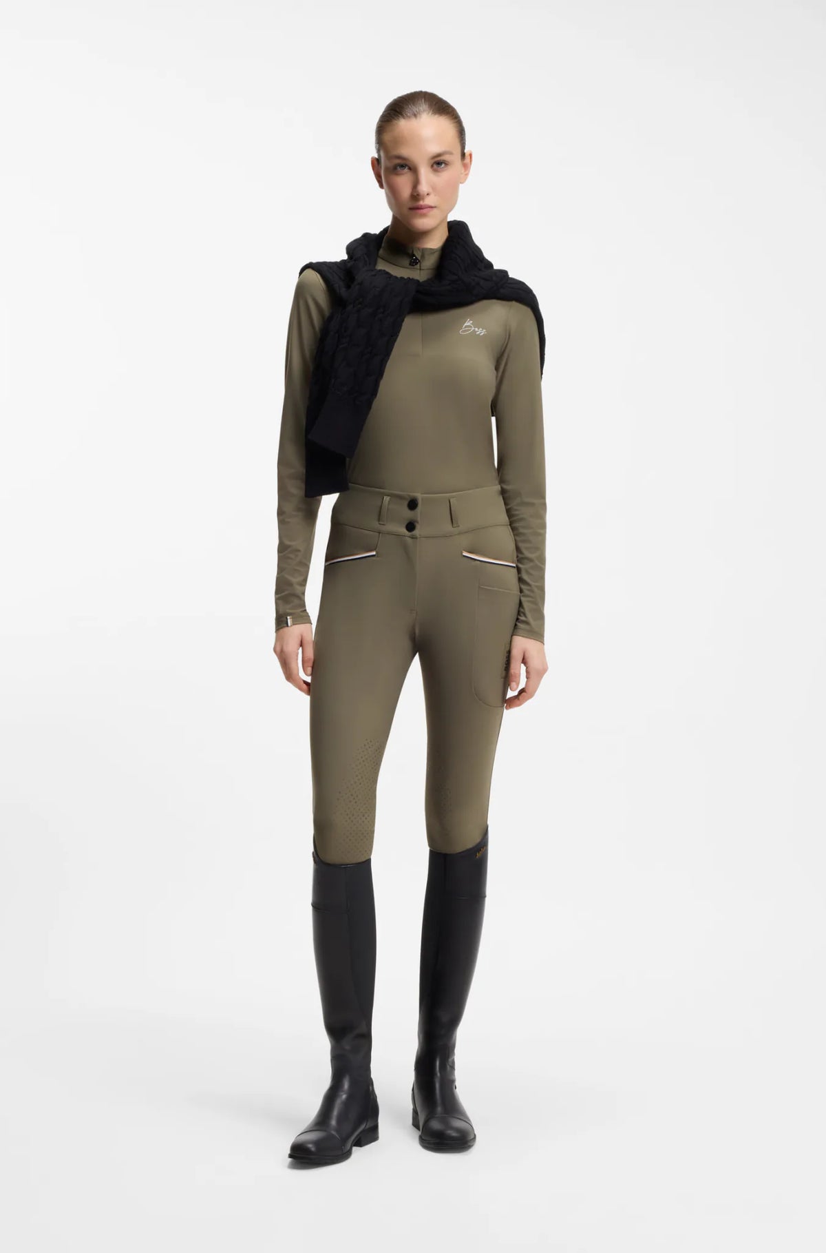 Tea Leaf | Hannah High Waist Knee Grip Breeches, view 2