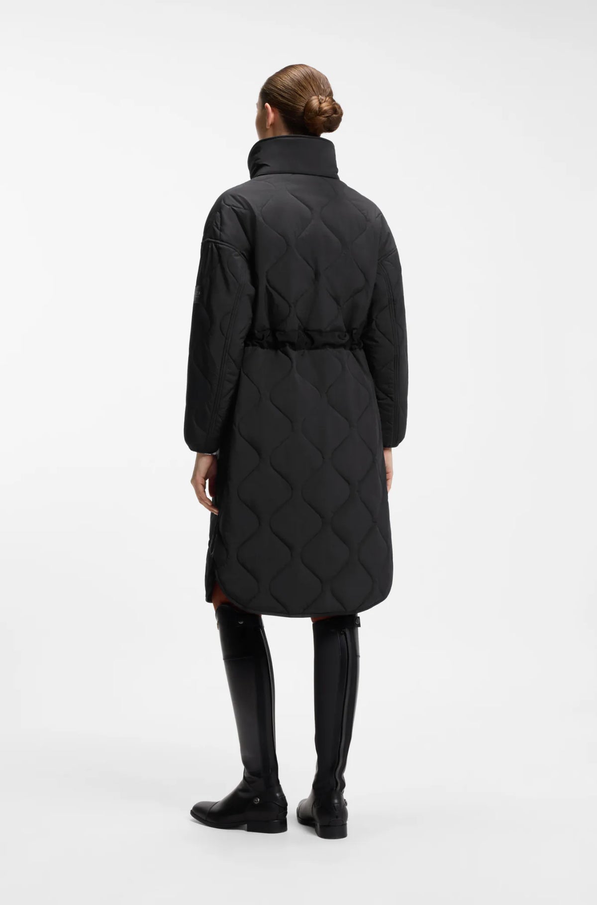 Black | Olivia Puffer Long Coat, view 6