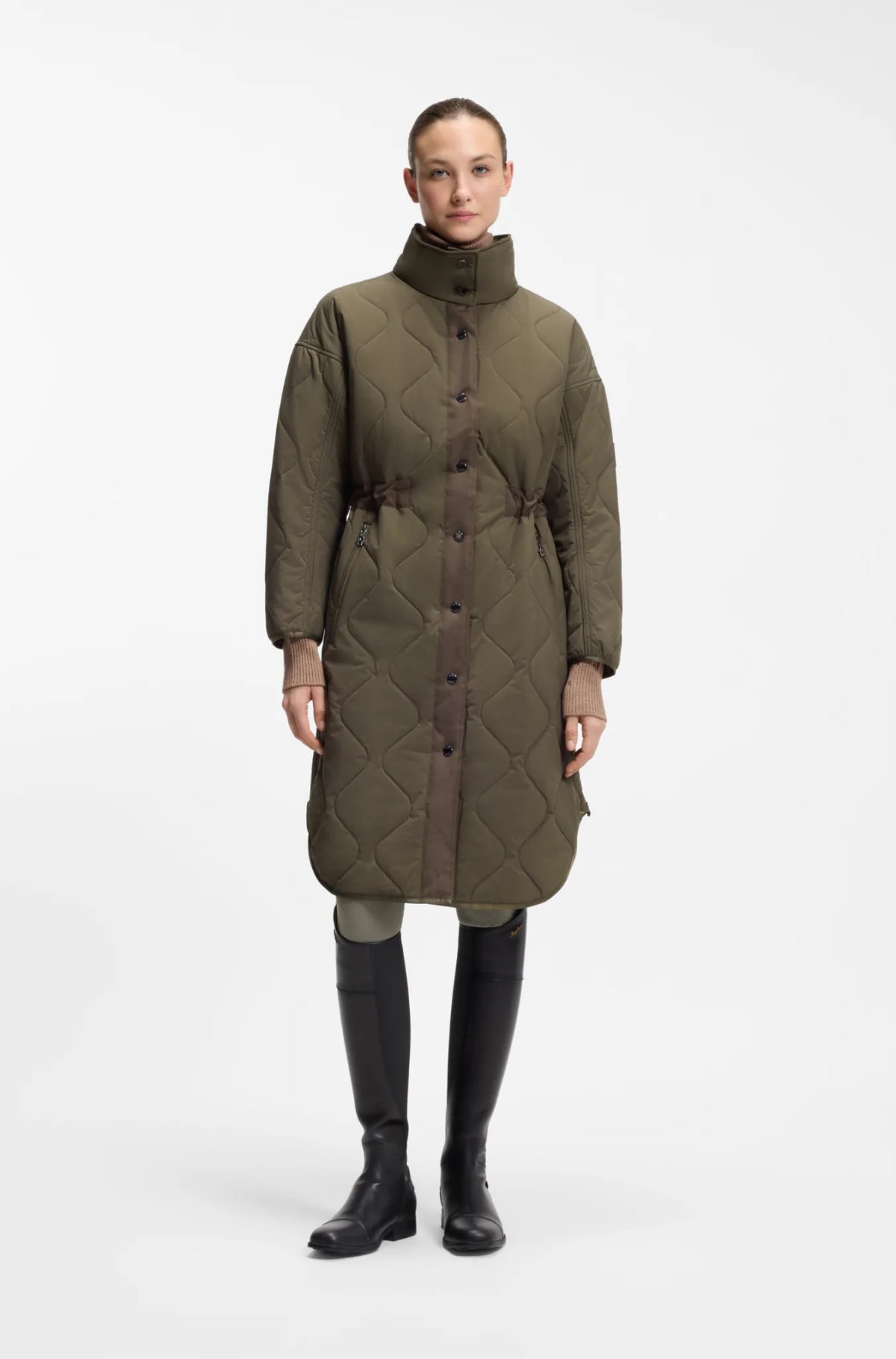 Tea Leaf | Olivia Puffer Long Coat, view 2