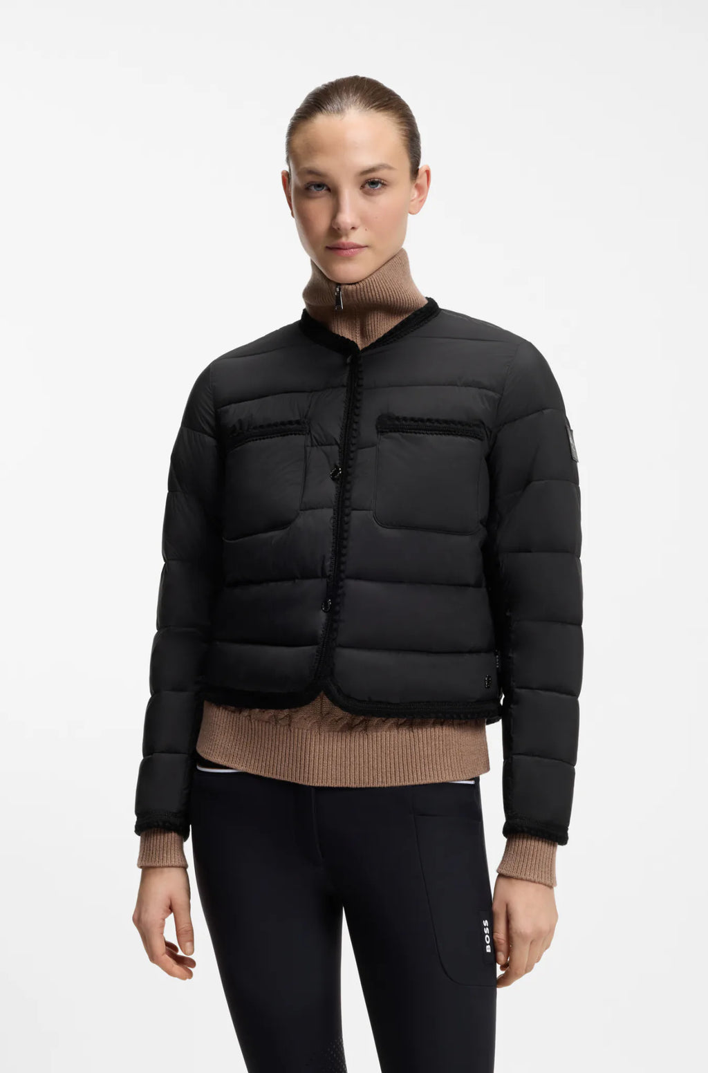 Black | Nora Petite Puffer Jacket, view 2