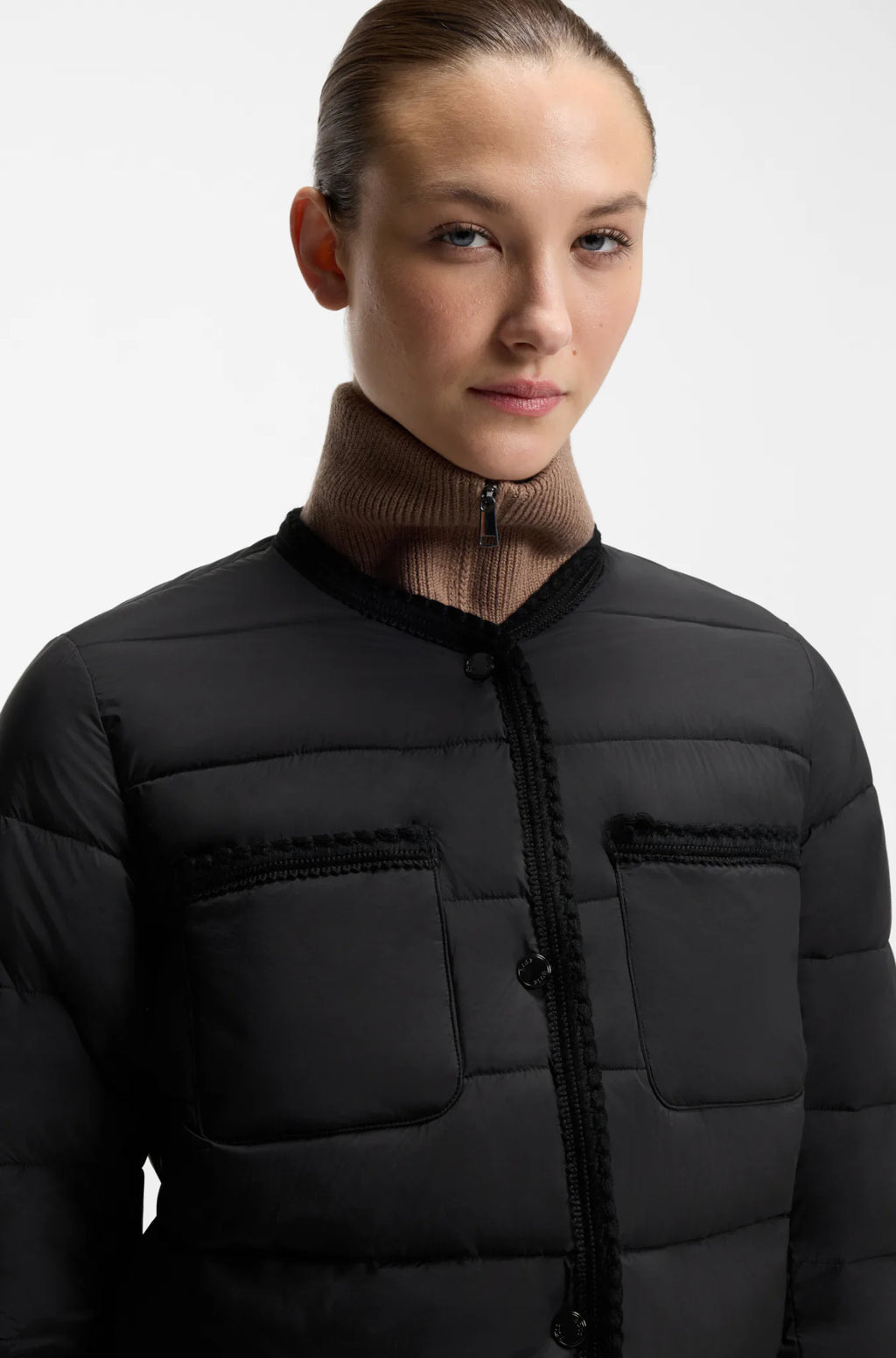 Black | Nora Petite Puffer Jacket, view 5