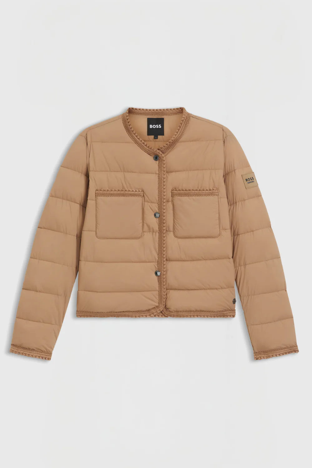 Camel | Nora Petite Puffer Jacket, front