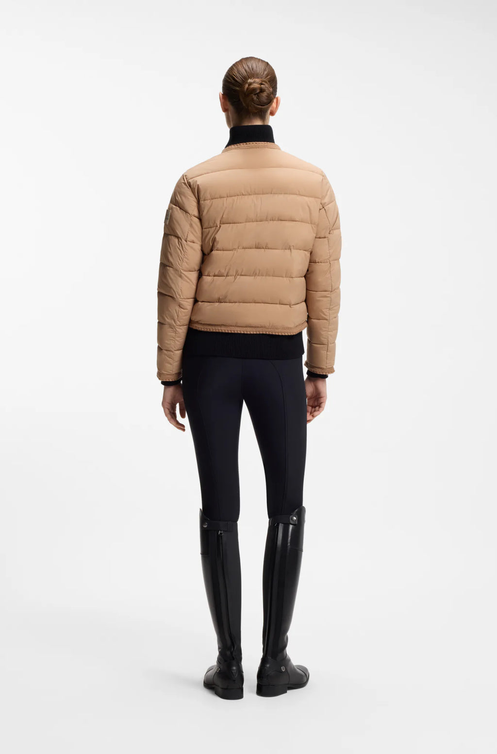 Camel | Nora Petite Puffer Jacket, view 3