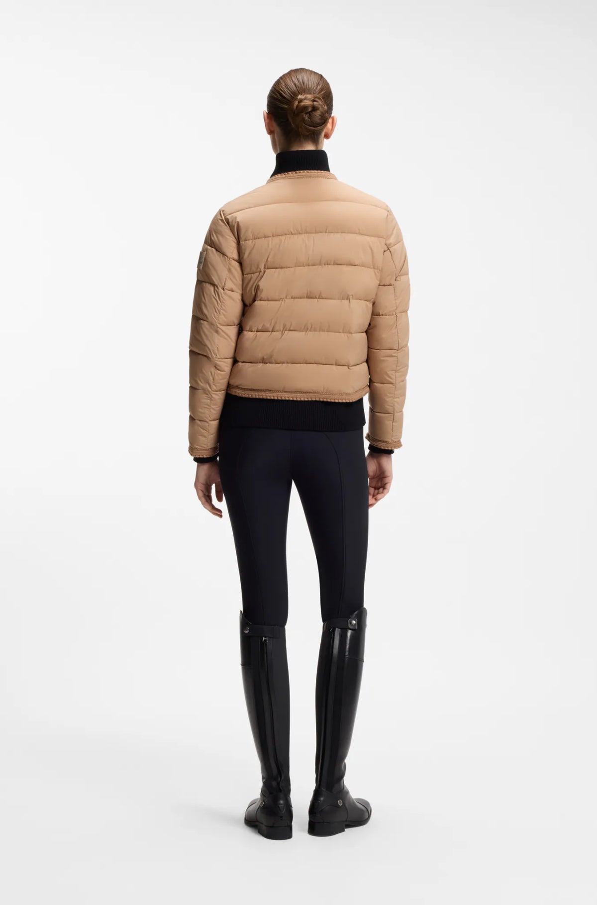 Camel | Nora Petite Puffer Jacket, view 3