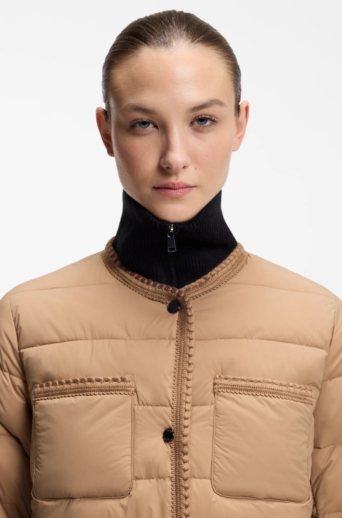 Camel | Nora Petite Puffer Jacket, view 5