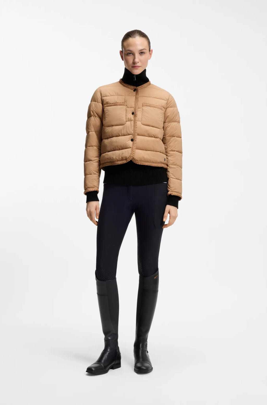 Camel | Nora Petite Puffer Jacket, view 6
