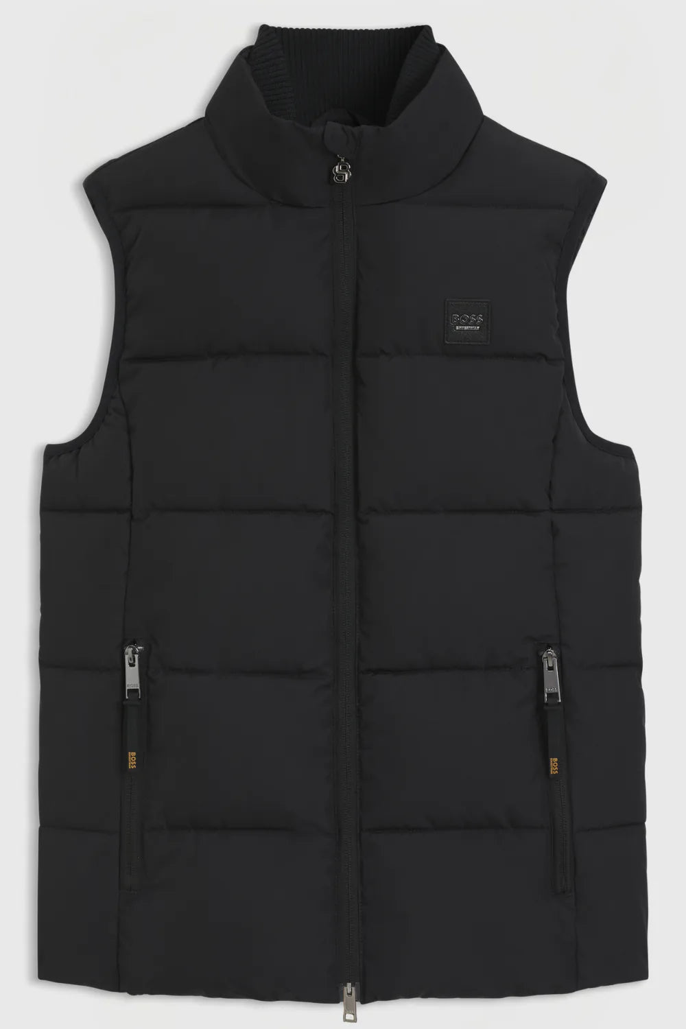 Black | Viola Knitted Puffer Vest, front