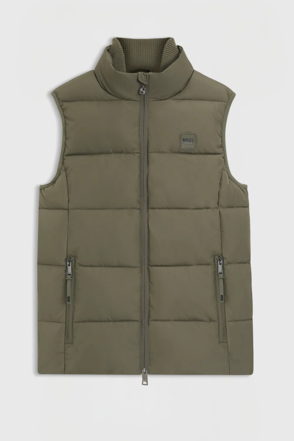 Tea Leaf | Viola Knitted Puffer Vest, front