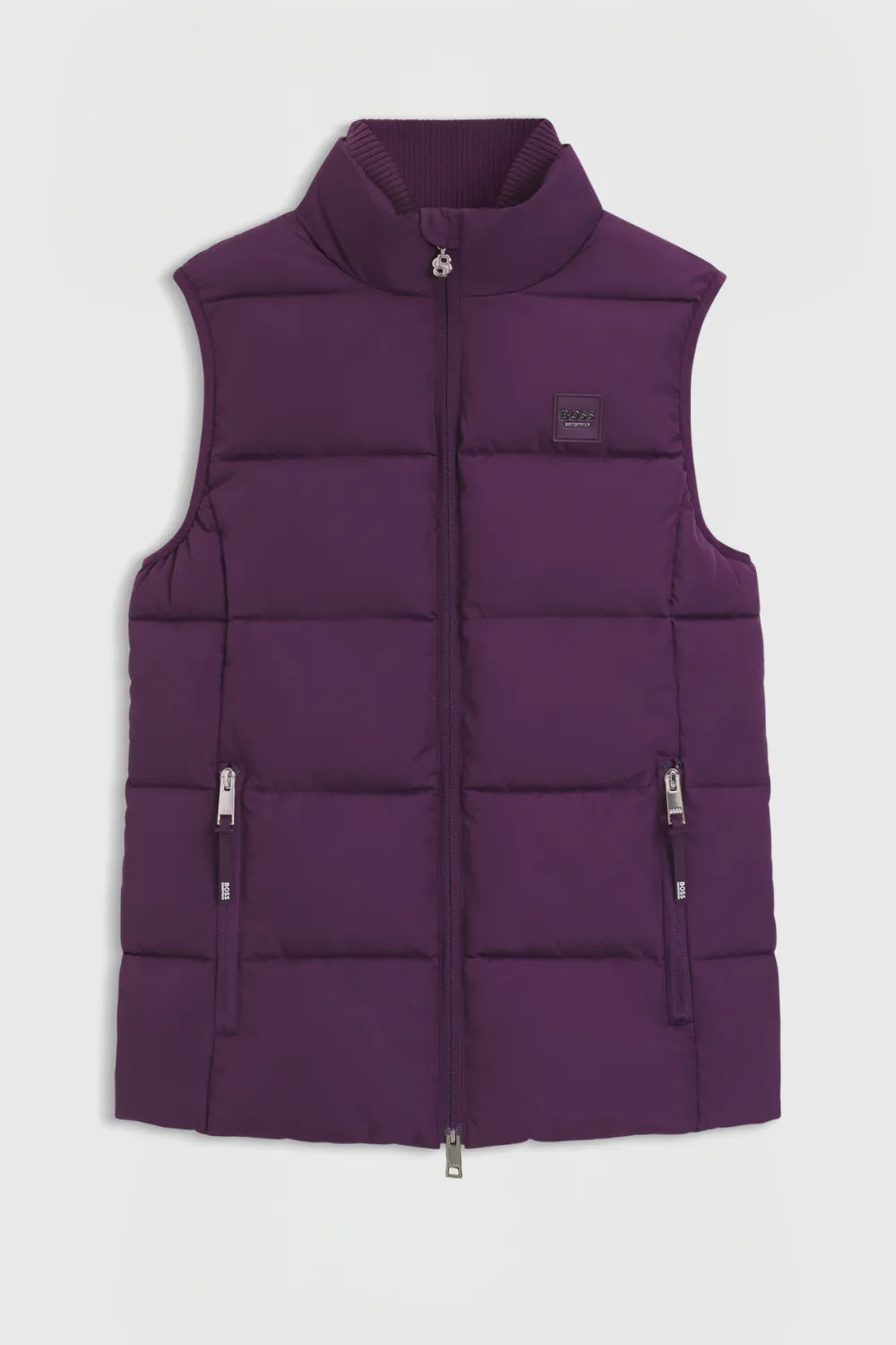 Deep Purple | Viola Knitted Puffer Vest, front