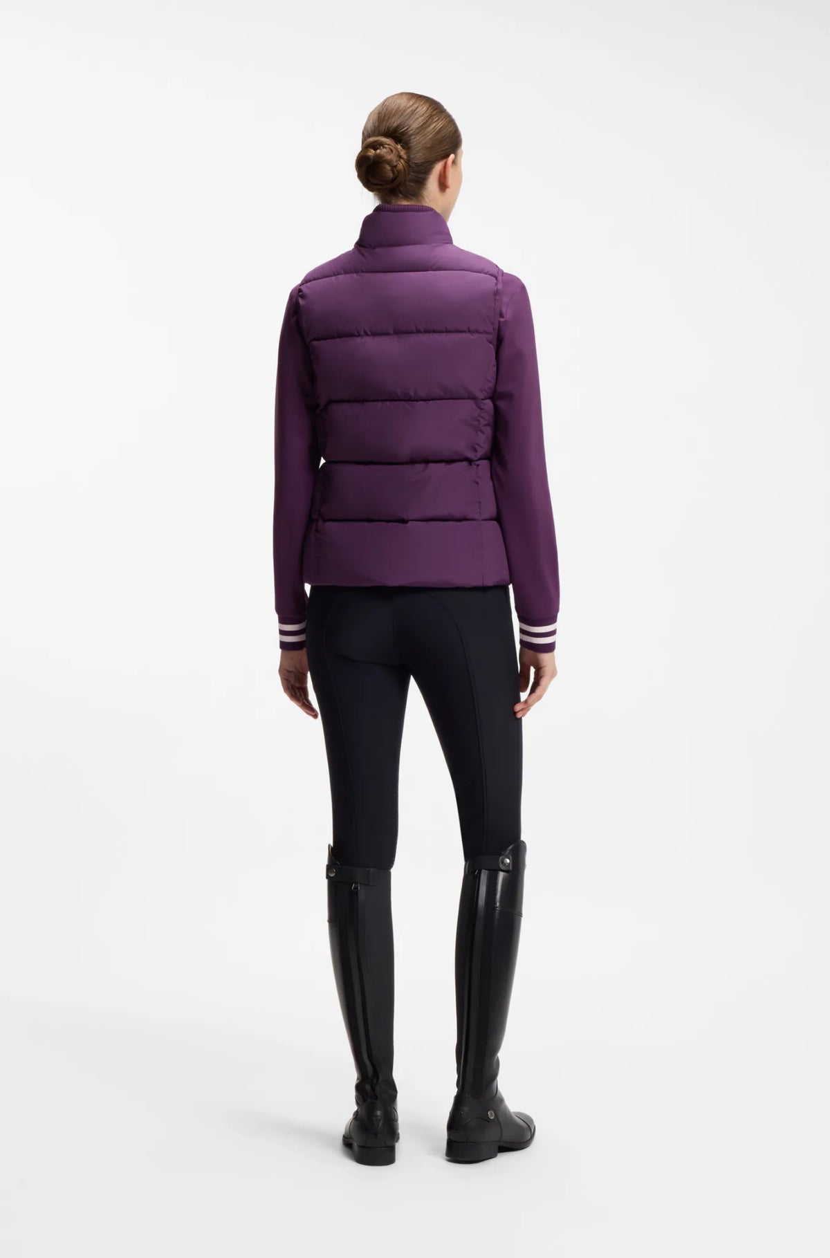 Deep Purple | Viola Knitted Puffer Vest, view 5