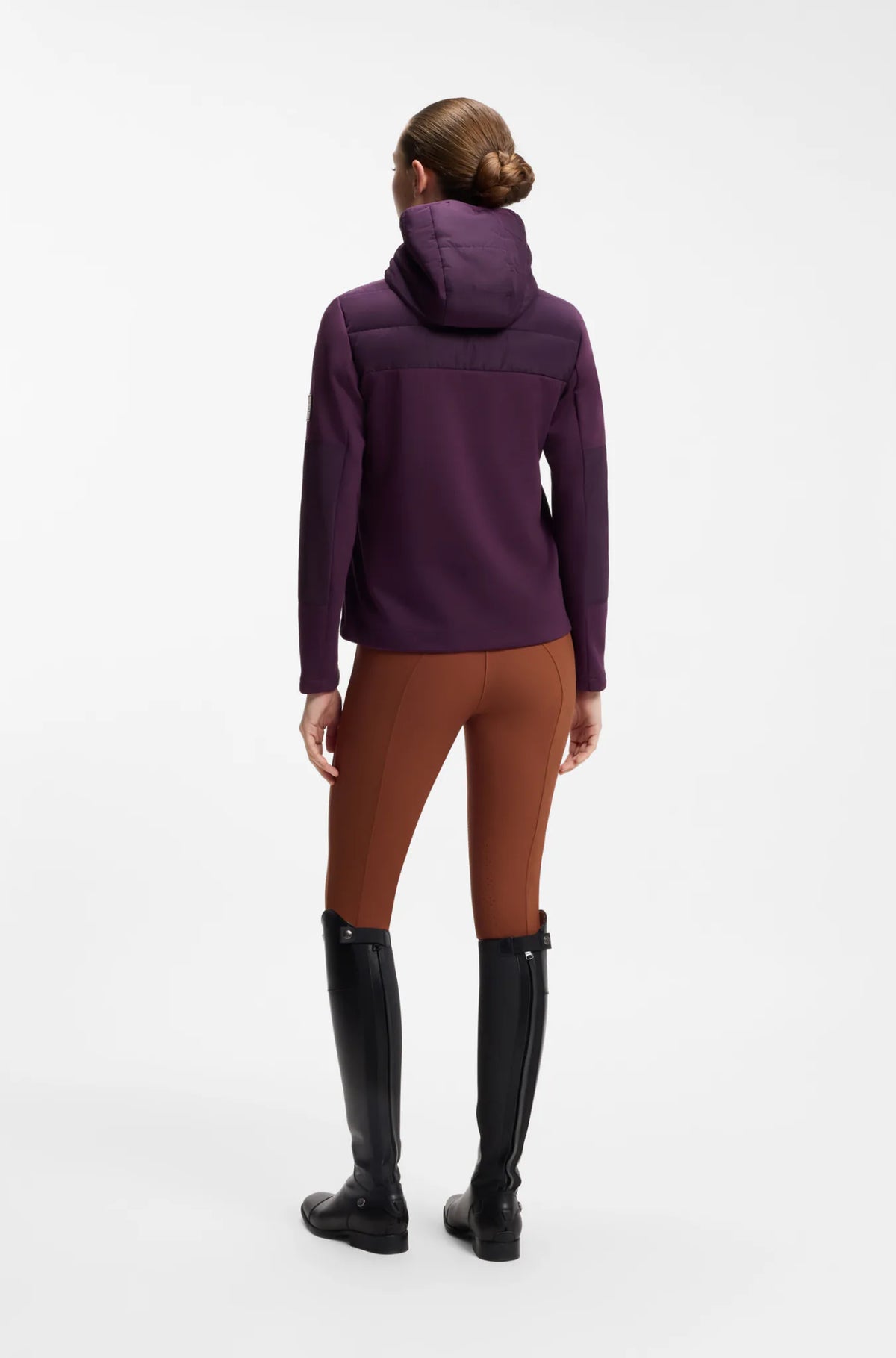 Deep Purple | Jessy Hybrid Puffer Jacket, view 6