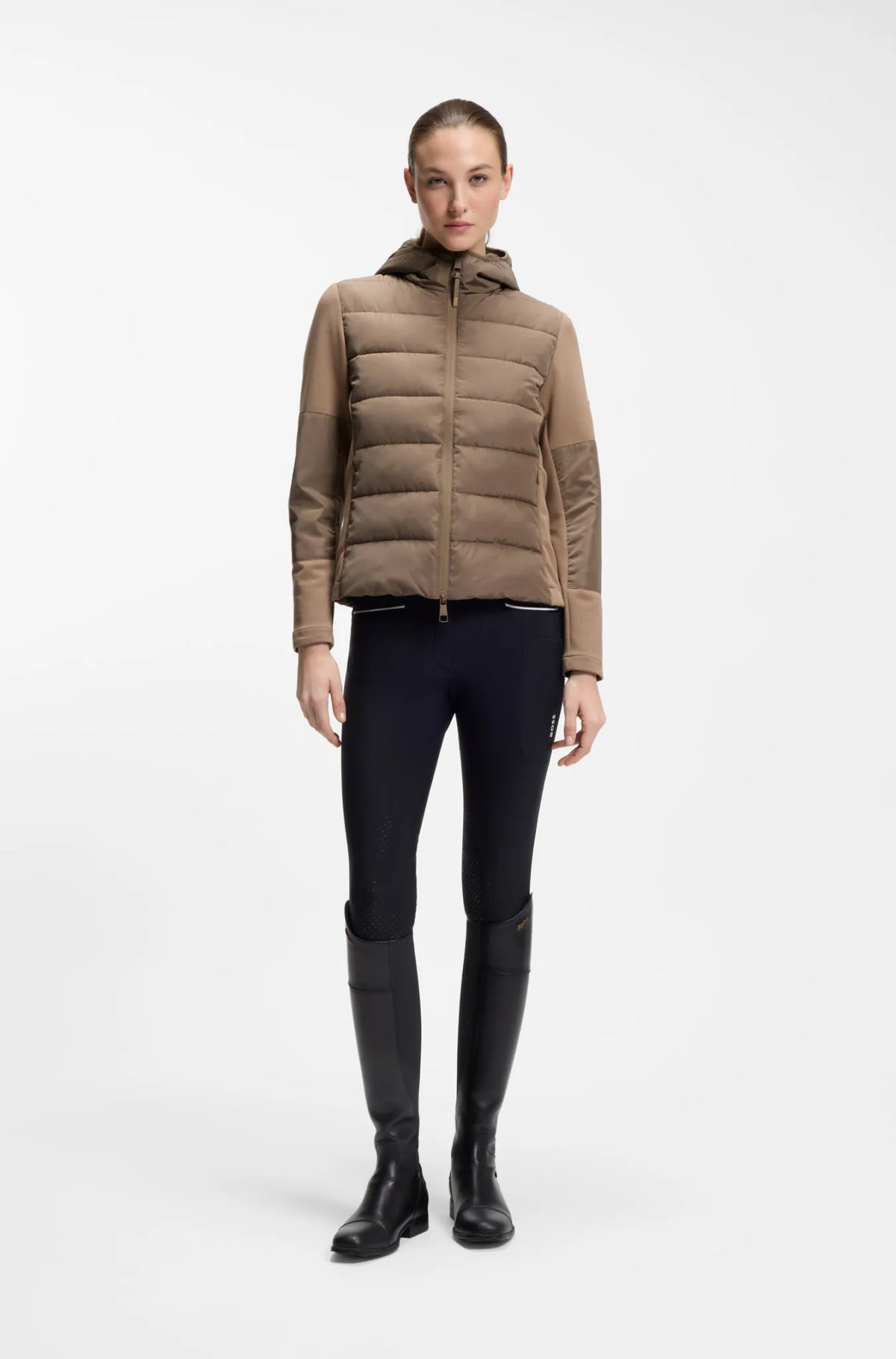 Walnut | Jessy Hybrid Puffer Jacket, view 2