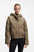 Walnut | Marsha Bomber Puffer Jacket, view 2