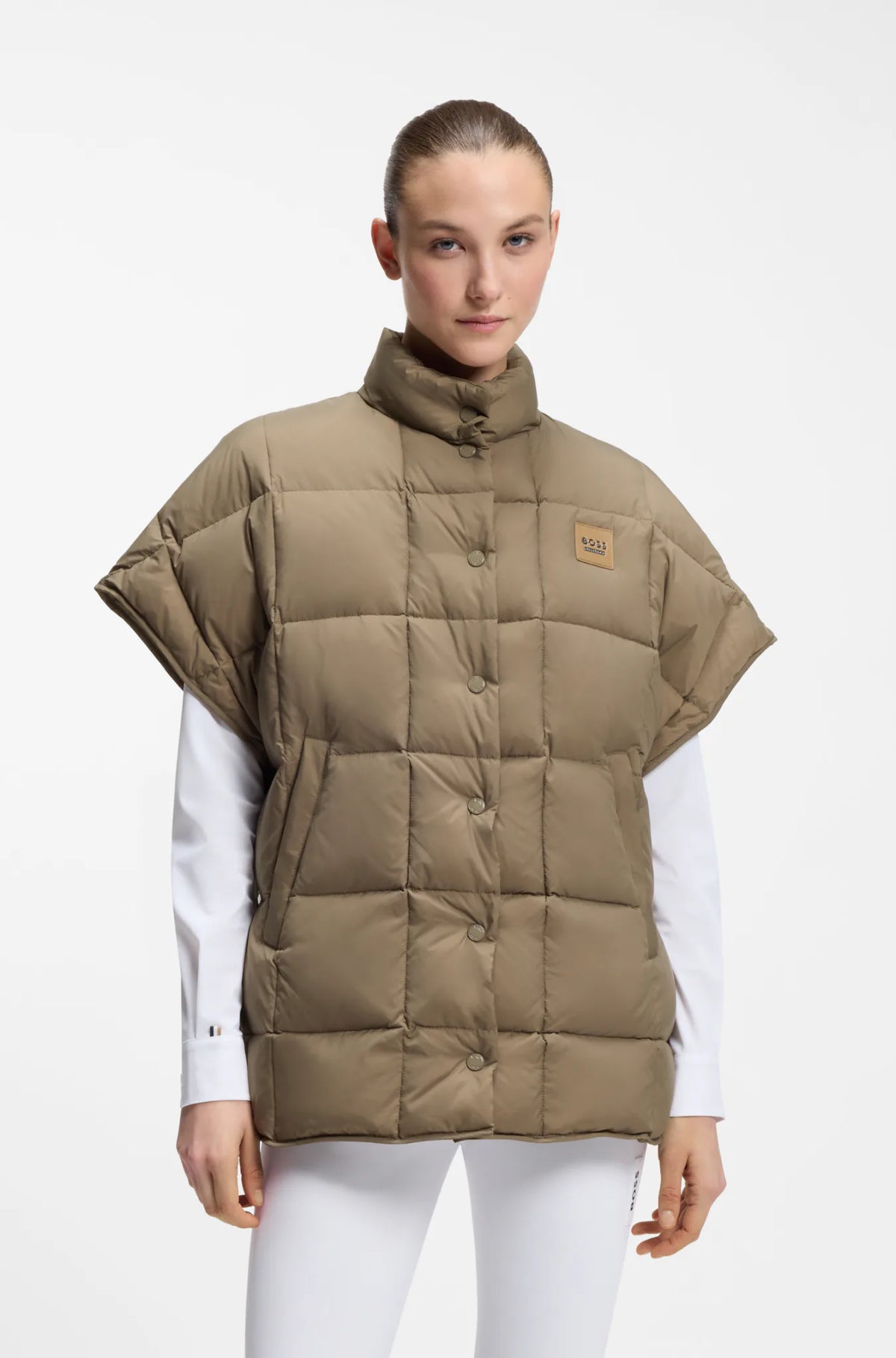Walnut | Demi Down Cape, view 2