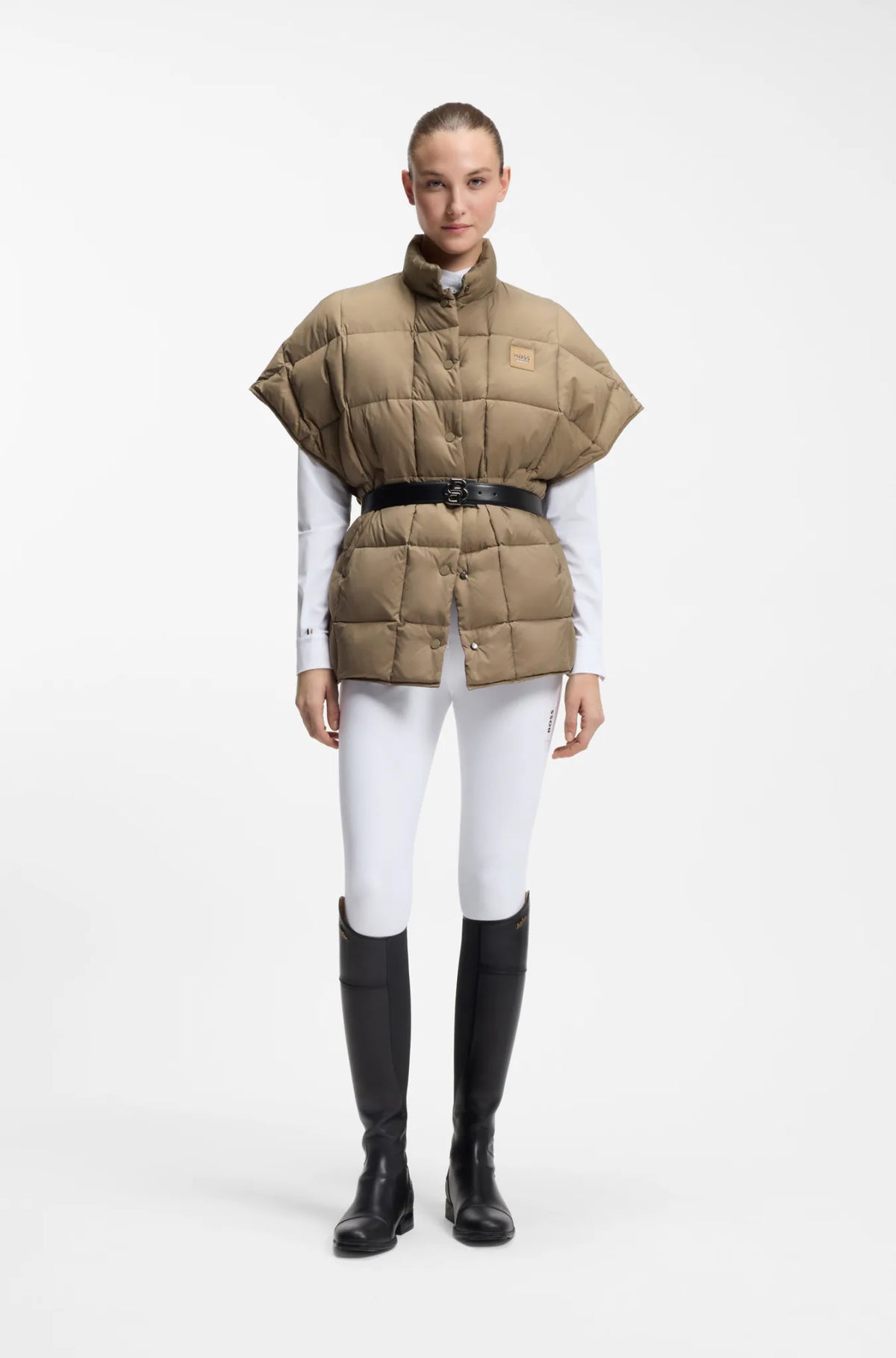 Walnut | Demi Down Cape, view 6