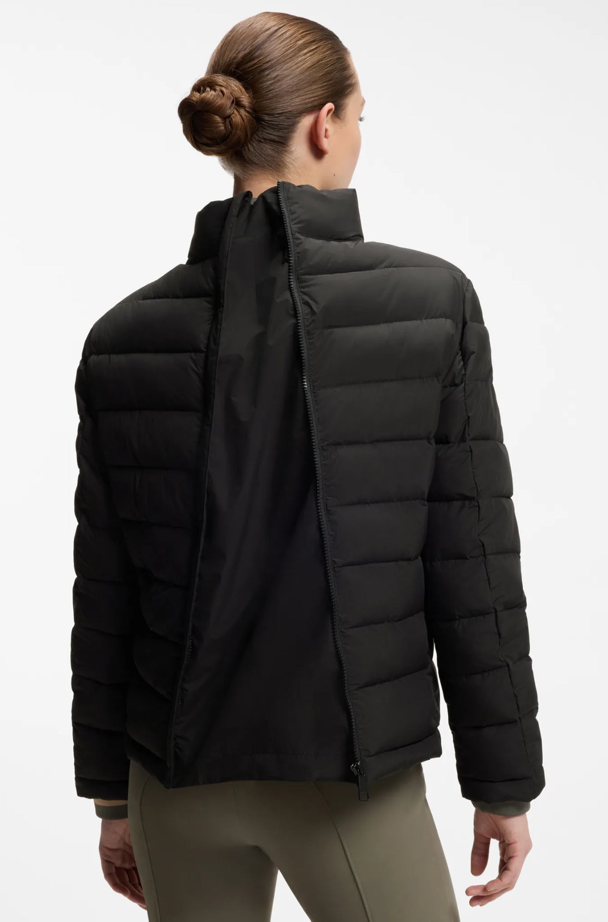 Black | Violet Airbag Compatible Puffer Jacket, view 3