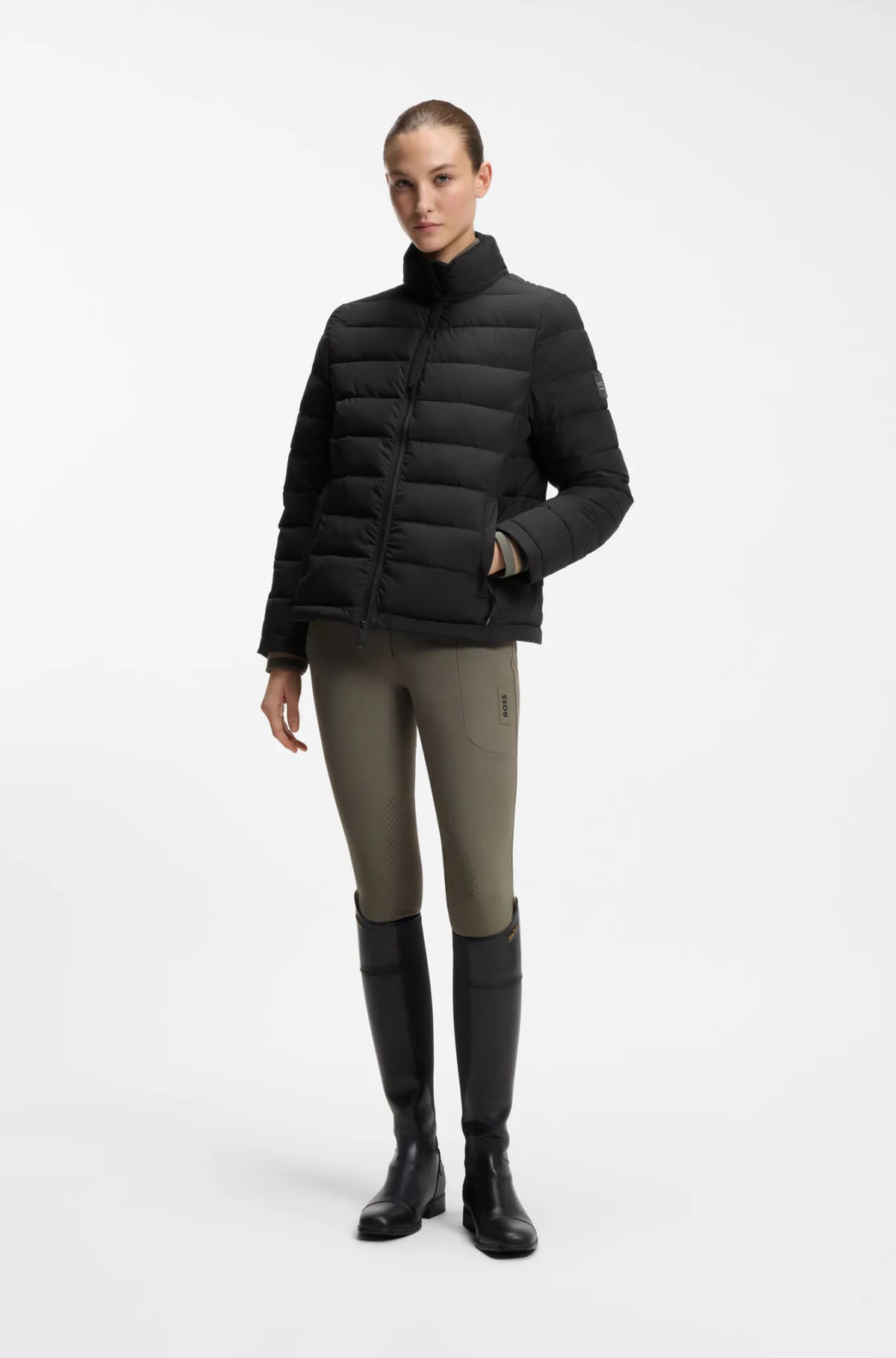 Black | Violet Airbag Compatible Puffer Jacket, view 6